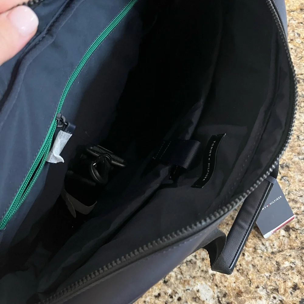 New - Tommy Hilfiger Men's Logo Computer Bag in Space Blue
